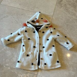 Catimini designed in France Hooded Pom Pom Sweater